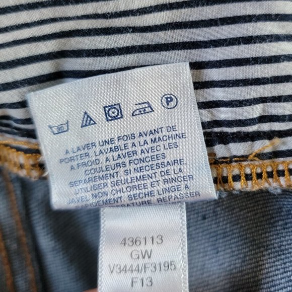 Lands' End Dark Wash Bootcut Denim Jeans - Picture 9 of 9